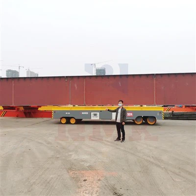 50 টন স্টিল বিম বৈদ্যুতিক ট্র্যাকলেস ট্রান্সফার কার্ট